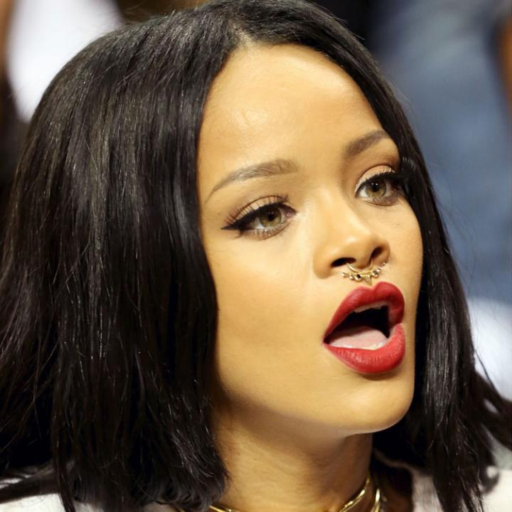 Rihanna and her septum piercing